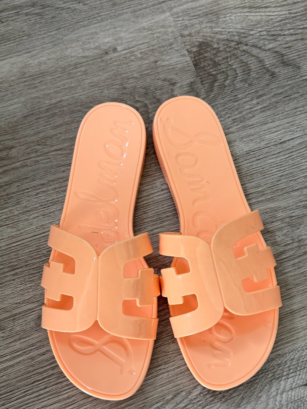 Sam Edelman Bay Jelly Slides - Apricot/Peach - Size 9